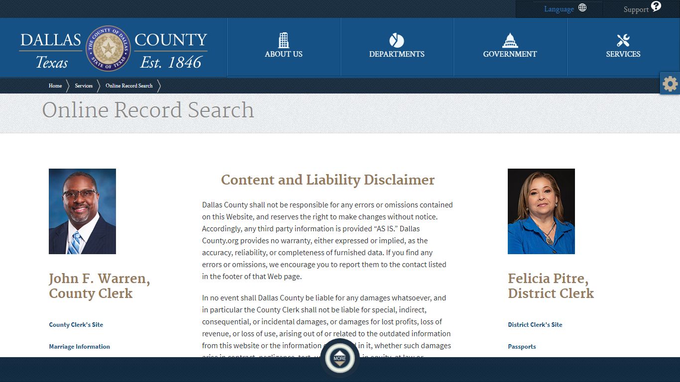 Dallas County | Online Record Search